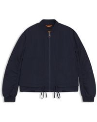 BOSS - Water-Repellent Bomber Jacket With Adjustable Hem - Lyst