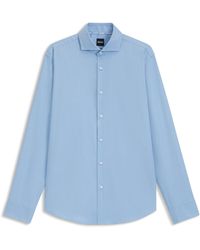 BOSS - Chemise Regular Fit en twill de coton stretch facile à repasser - Lyst