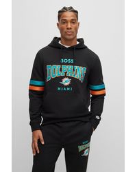 BOSS - BOSS x NFL cotton-blend sweatshirt with collaborative branding