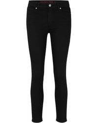 HUGO - Schwarze Extra Slim-Fit Jeans aus bequemem Stretch-Denim - Lyst