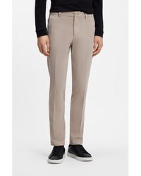 BOSS - Slim-Fit Trousers - Lyst