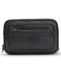 HUGO - Crossbodytas Van Generfd Imitatieleer Met Tweedelig Logodetail - Lyst