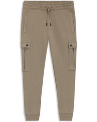 BOSS - Relaxed-Fit Jogginghose Aus Baumwoll-Terry Mit Cargo-Taschen - Lyst