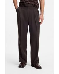 BOSS - Oversized-Fit Trousers - Lyst
