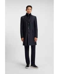 BOSS - Slim-Fit Coat With Detachable Inner - Lyst