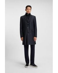 BOSS - Slim-Fit Coat With Detachable Inner - Lyst