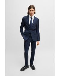 HUGO - Extra-slim-fit Suit In Houndstooth Performance-stretch Fabric - Lyst