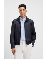 BOSS - Dark Blue Men's Casual Jackets Size 38r - Lyst