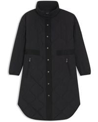 BOSS - Equestrian Quilted Coat - Lyst