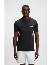 BOSS - Active Slim-Fit T-Shirt With Moisture Management - Lyst