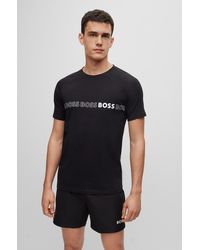 BOSS by HUGO BOSS - Slim-fit T-shirt With Spf 50+ Uv Protection - Lyst