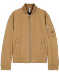 BOSS - Waterafstotende Jas Met Double B-Monogramdetail - Lyst