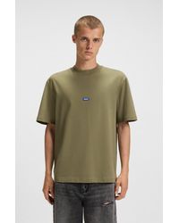 HUGO - Light Green Men's T-shirts Size L - Lyst