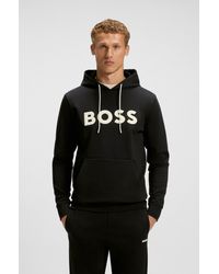 BOSS - Black Men's Hooded Sweatshirts Size M - Lyst