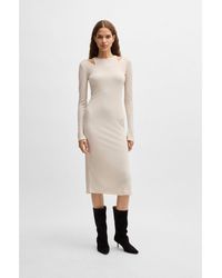 BOSS - Two-In-One Dress With Layered Effect - Lyst