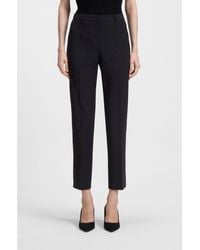 BOSS - Regular-Fit Tapered-Leg Trousers - Lyst