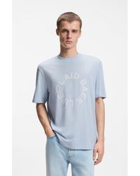 HUGO - Cotton-Jersey T-Shirt With Happy Logo - Lyst