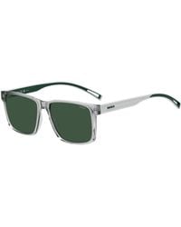 HUGO - Clear-Acetate Sunglasses With And Details - Lyst