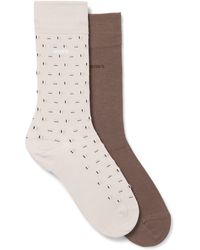 BOSS - Light Beige Men's Business Socks Size 7-13 - Lyst