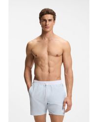BOSS - Medium-Length Swim Shorts With Contrast Details - Lyst
