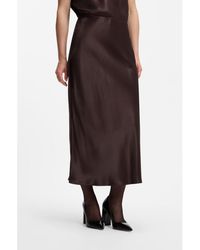 BOSS - Midi-Length A-Line Skirt - Lyst