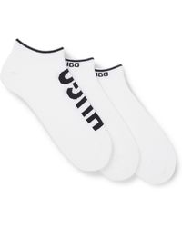 HUGO - Dreier-Pack Sneakers-Socken Mit Logo-Details - Lyst