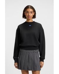 HUGO - Cotton-Terry Sweatshirt With Logo - Lyst