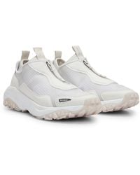 HUGO - Sock-style Zip-up Trainers With Eva-rubber Sole - Lyst