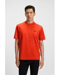 BOSS - Dark Orange Men's T-shirts Size M - Lyst