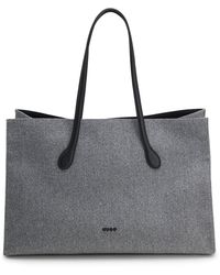 HUGO - Bolso Tote Con Detalle De Logo En Esmalte Negro - Lyst