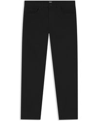 BOSS - Delaware Slim-Fit Hose Aus Baumwoll-Mix Mit Twill-Struktur - Lyst