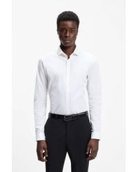 HUGO - Extra-slim-fit Trousers With Silk Facings - Lyst