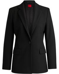 HUGO - Regular-fit Jacket In Stretch Fabric - Lyst