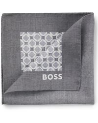 BOSS - One Silk Pocket Square With Digital Print - Lyst