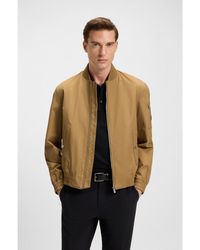 BOSS - Water-Repellent Jacket With Double B Monogram Trim - Lyst
