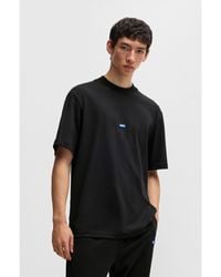 HUGO - Small Logo Block Cotton T-shirt - Lyst