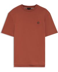 BOSS - T-Shirt Van Katoen Met Badge Met Double B-Monogram - Lyst