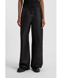 HUGO - Wide-Leg Relaxed-Fit Trousers With Drawcord Waist - Lyst