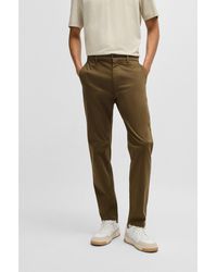 BOSS - Tapered-Fit Chinos - Lyst