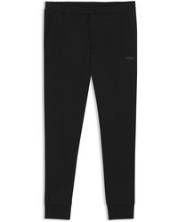 BOSS - Jogginghose Aus Stretch-Baumwolle Mit Logo-Print - Lyst