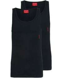 HUGO - Tanktop Twin Pack (Packung, 2-tlg) mit Markenlabel in Kontrastfarbe - Lyst