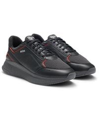 BOSS - Porsche X Trainers With Leather And Mesh - Lyst