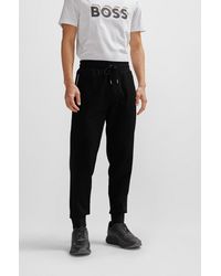 BOSS - Tracksuit Bottoms With Signature-stripe Trims - Lyst