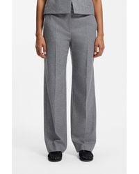 BOSS - Extra-Long Regular-Fit Trousers With Straight Leg - Lyst