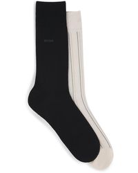 BOSS - Light Beige Men's Business Socks Size 7-13 - Lyst