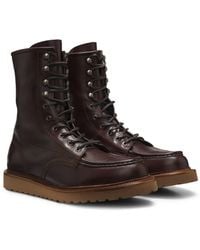 BOSS - By Beckham Lace-Up Boots - Lyst