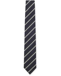 BOSS - Silk-Blend Tie With Diagonal Stripe - Lyst