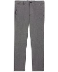 BOSS - Slim-Fit Hose Aus Meliertem Stretch-Gewebe - Lyst
