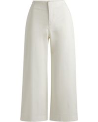 BOSS - Relaxed-Fit Hose aus elastischem Baumwoll-Twill - Lyst