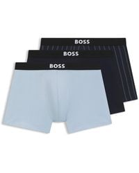 BOSS - Three-Pack Of Boxer Briefs - Lyst